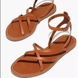 Madewell Boardwalk skinny Strap Flat Sandal